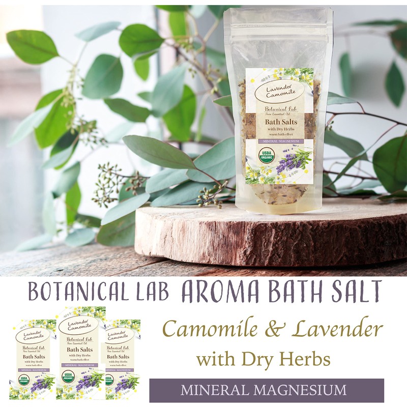 Bath Salt, Magnesium, Aroma Bath Salt, Chamomile, Lavender, Hot Bath,