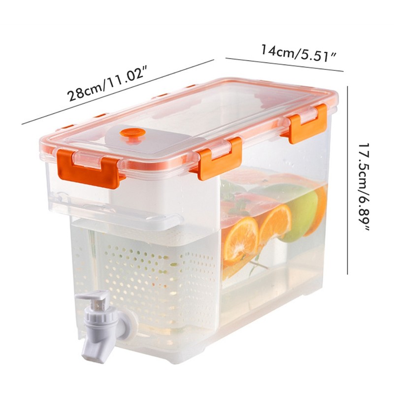 3.5 L Plastic Drink Dispenser Beverage Dispenser with Spigot Iced