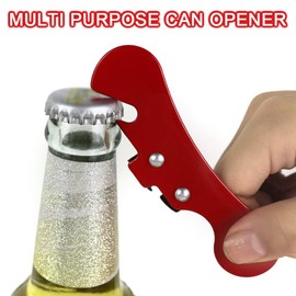 2 Pcs Bottle Opener Durable Multi Purpose Can Opener Multi-Function Manual Tin Opener for Kitchen Dining Room and Bar