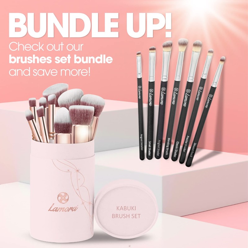 Kabuki Makeup Brush Set - Foundation Powder Blush Concealer Contour