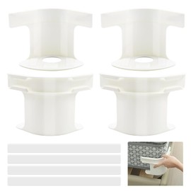 GD HUA 4 Pcs Bed Sheet Holder, Fitted Sheet Clips, Bed Sheet Fasteners, Removable Fitted Sheets Corner Holders, for All Sheet Mattress Sizes—White