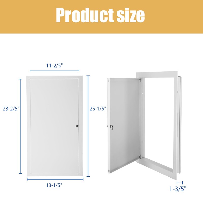 Thicken 1mm 12 x 24 Access Panel for Drywall,Attic Door,