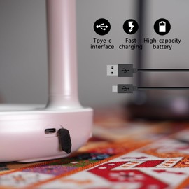 Desktop Water Dispenser for 5 Gallon Bottle, Suitable for Office Desk, Table Top, Bedside, Nightstand and Bedroom, Intelligent 5 Levels Automatic Dispense Setting, Wireless and Rechargeable White