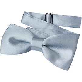 Miobo Children's Bow Tie Children Boys Bow Tie Already Tied with Hook Closure and Adjustable, silver grey