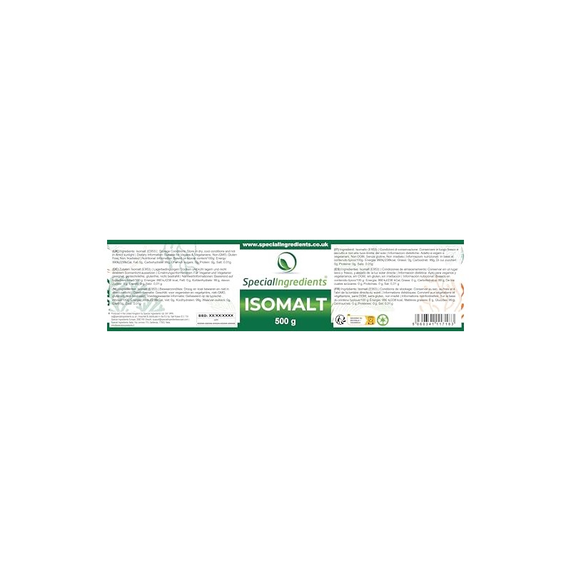 Isomalt 500g Premium Quality - Vegan, Non-GMO, Gluten Free –
