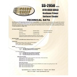 Speedokote Automotive High Build 2K Urethane Primer/Sealer WHITE Gallon Kit, SS-2950W/2790A