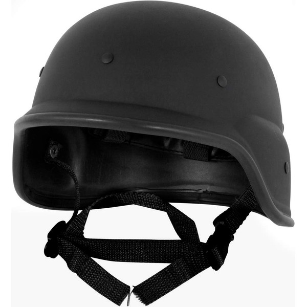 Modern Warrior ABS Army Surplus Military Airsoft Tactical Helmet (Black)
