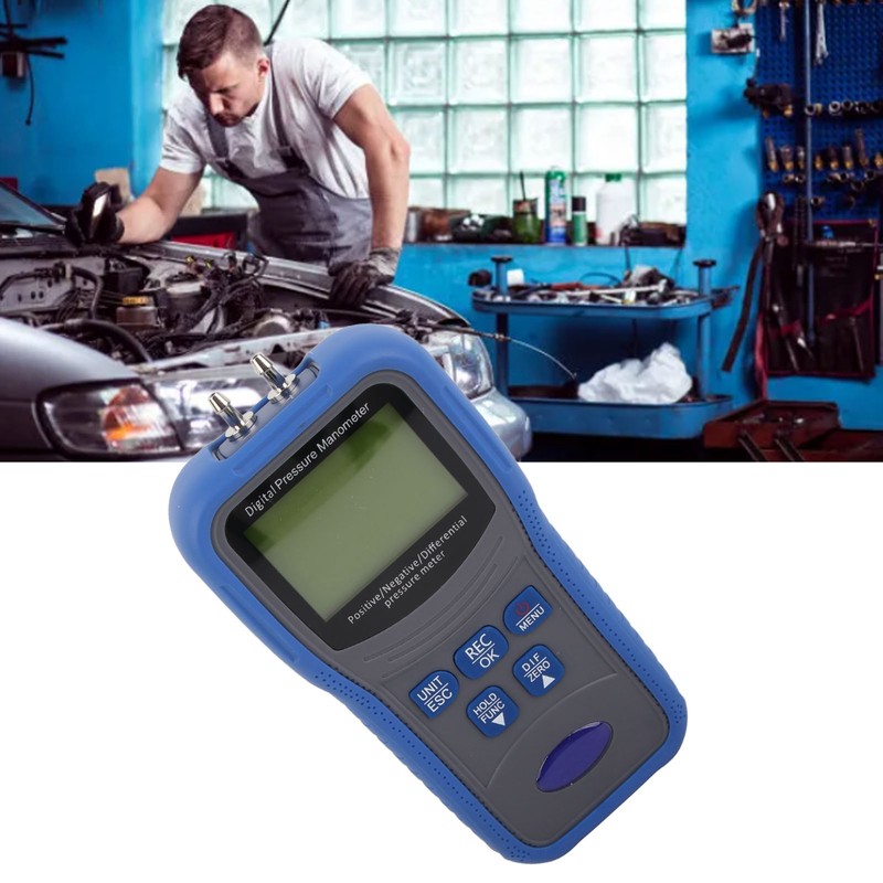 Digital Manometer LCD Display High Accuracy Sensitive Fast Measurement Gas