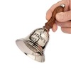 NKlaus Captain's Bell 11799 17 cm Solid Brass Silver Hand