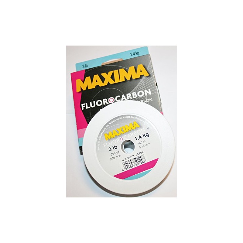 Maxima 1 Shot FLUOROCARBON 3LB One, Clear, 25m