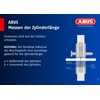 ABUS Profile Cylinder Lock with Doorknob KE20NP Z30/K30 B/SB, 598210