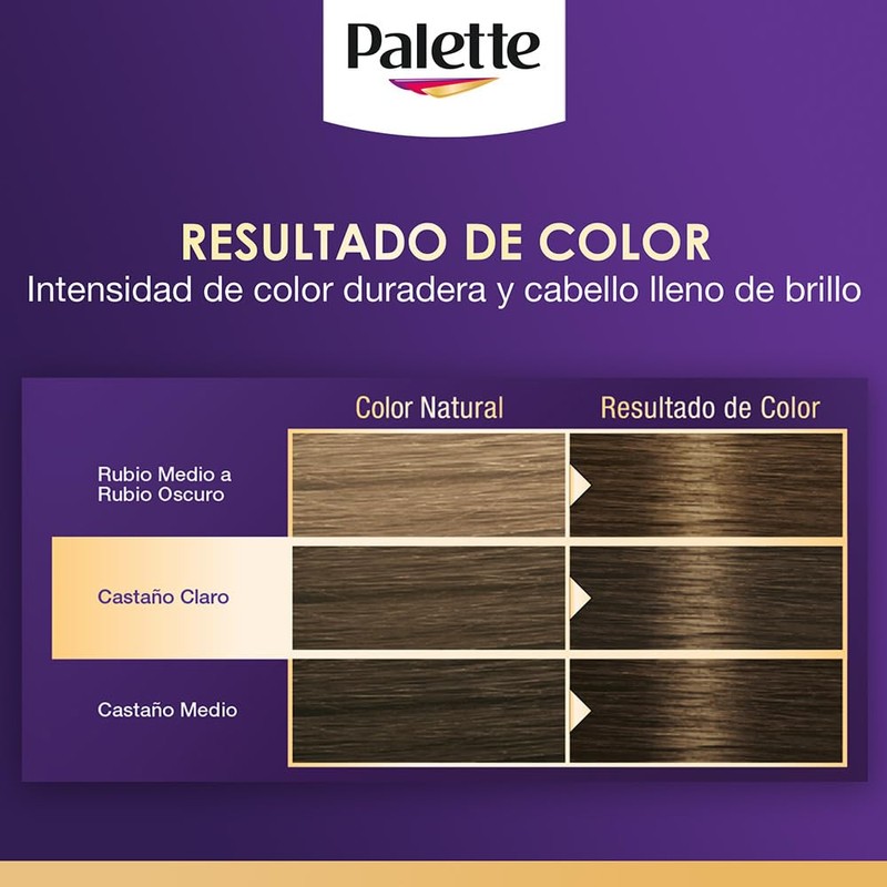 Palette Tinte para cabello color creme, castano avellana 5-63