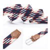 KASSAI Braided Mesh Belt, Total Length 47.2 inches (120 cm),