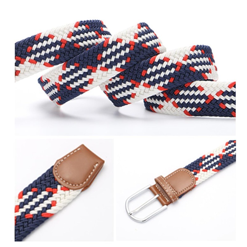 KASSAI Braided Mesh Belt, Total Length 47.2 inches (120 cm),