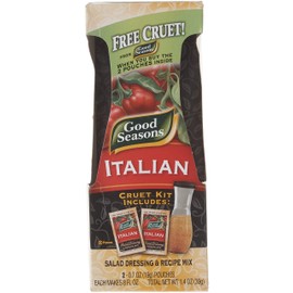 Good Seasons Italian Dressing Mix, 2 Packages with Cruet, 1.4 Oz. Net