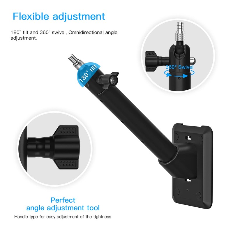 HOLACA Solar Panel Holder for Ring Solar Panel, Water Pipe/Steel