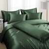 Ersmak 6 Pieces Satin Duvet Cover Full/Queen Size Luxury Silky