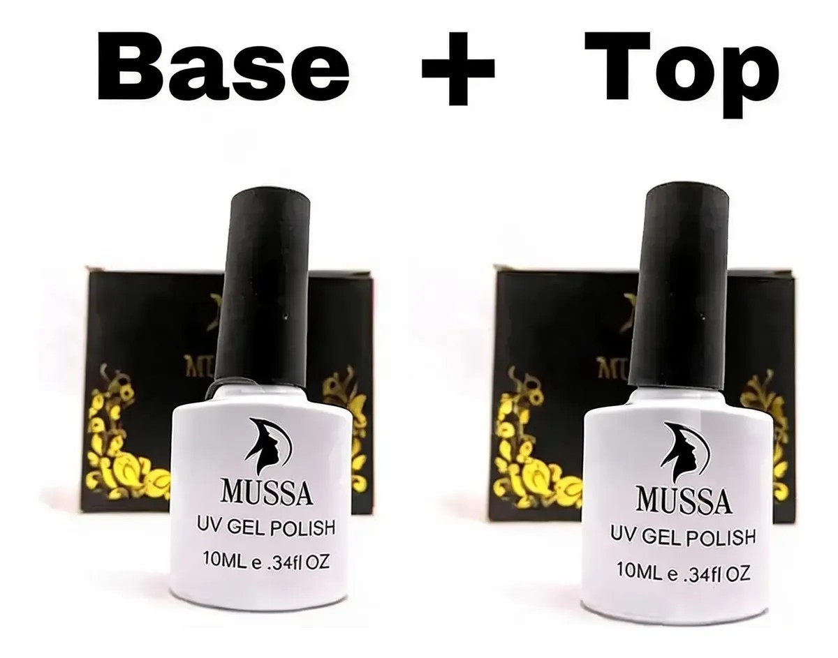 Base Y Top Finish Gelish Para Uñas Marca Mussa 10 Ml