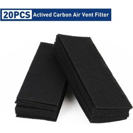 4" x 10” Activated Carbon Air Vent Filters for Home Floor Vent Filters, Charcoal Vent Filter, AC Vent Filter, Floor Register Filters, Home Vent Filters Register, Dust Control Home (20Pcs)