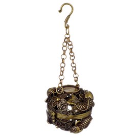 IMIKEYA Incense Hanging Ball Aromatherapy Ball Holder Pure Copper Lock Circle Home Accessory