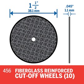 Dremel 456 Fiberglass Reinforced Cut-off Wheels (Pack of 10)