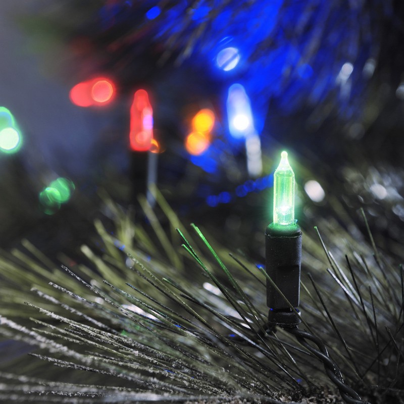 Konstsmide Traditional Static Fairy Lights/Outdoor or Indoor (IP44)/120 Multi Coloured