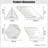 4 Pcs Quilting Ruler Set, 60 Degree Triangle and Diamond,