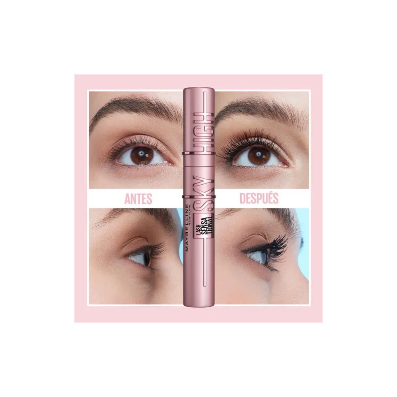 Pestañina Maybelline Sky High Lavable Negro 7.2ml