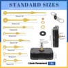 Glarks 12pcs 18MM Golden High Torque Long Shaft Clock Movement