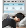 Sleep Headphones Bluetooth 5.4 3D Sleep Mask, up to 15-Hour