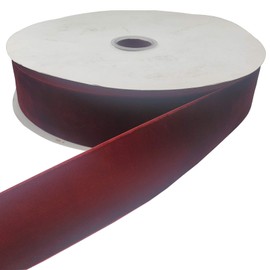10 Yards Velvet Ribbon Spool(Wine, 2")