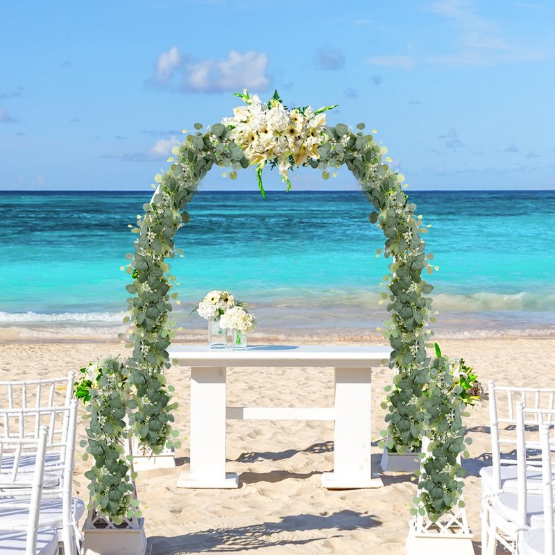 2 pieces eucalyptus garland, 180 cm artificial garlands, wedding garland,