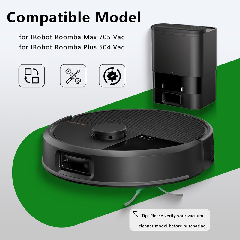 10 Pack Replacement Side Brushes Compatible with iRobot Roomba Max