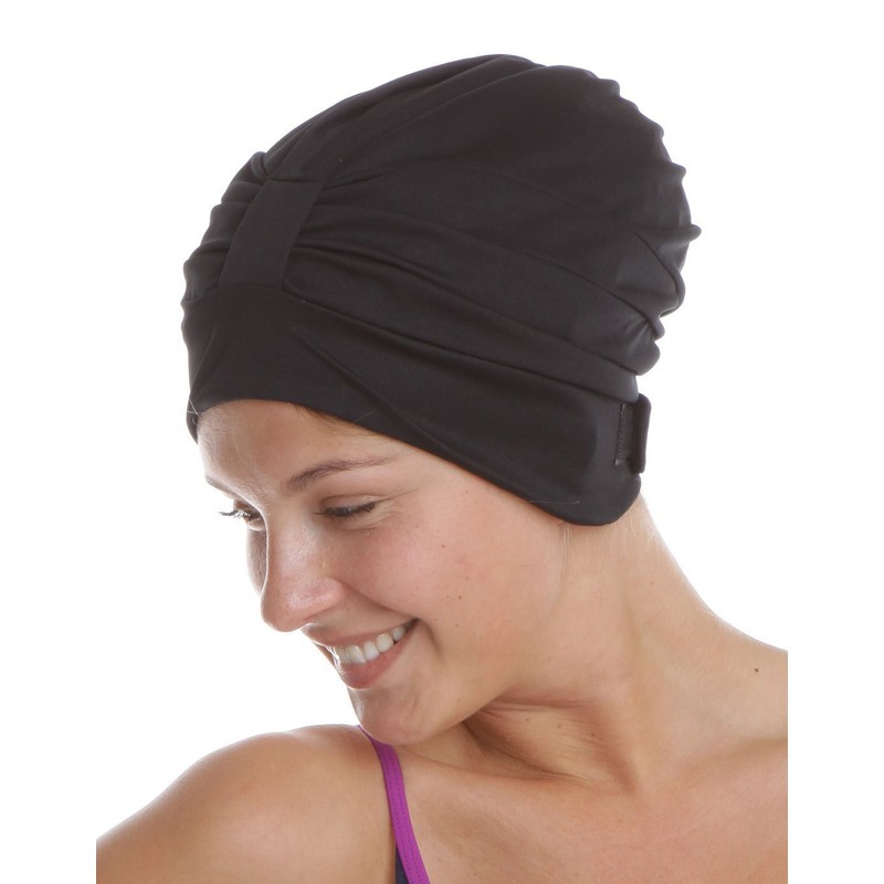 Fashy Stoffbadehaube, schwarz, 3473 20_20