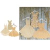 Women Girl Princess Dress Metal Die Cuts,Lady Sector Party Dress