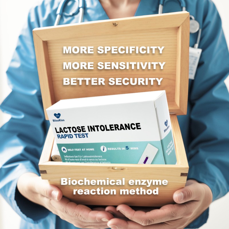 BlissKiss Lactose Intolerance Test Kit - Quick, Accurate Home Self-Test