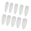Healeved 600pcs Water Drop Shape Nail Decals Long Pointed Nail