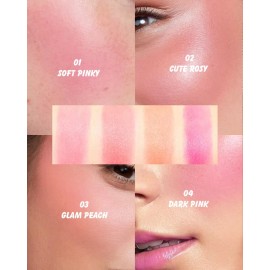 Rubor Jelly Tint Ultramo Blush Alta Pigmentación Multiusos Tono Del Maquillaje Fucsia