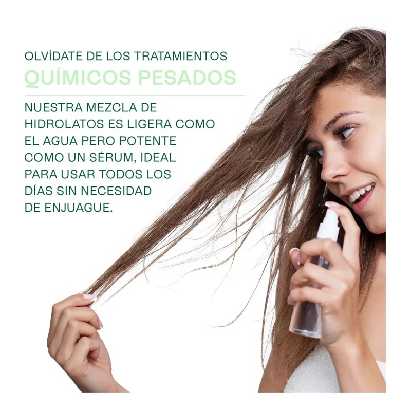 Hidrolato Anticaída Puro Fortalece Estimula 120