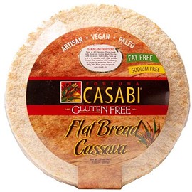 Casabi Artisan Flatbread Round 6-Pack (Cassava Bread) ***Bake First***, Gluten-Free (GF), Vegan, Paleo, Low Fodmap, AIP Friendly, Casabe, 100% Yuca Root. 7.05 oz Rounds (6-Pack)