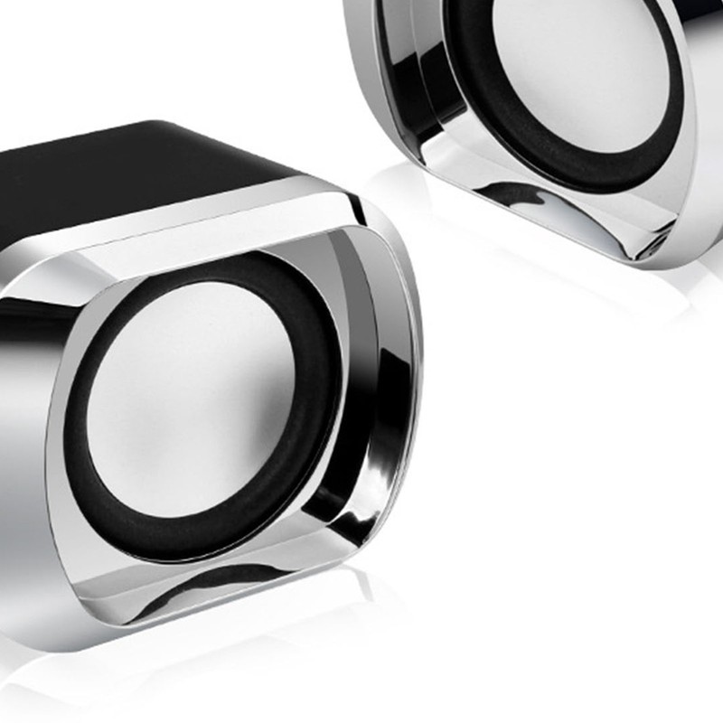 1 Pair Mini Desktop Speaker Multifunction Stereo Sound Strong Bass