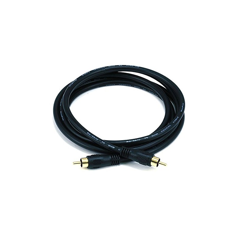 Monoprice 6ft Coaxial Audio/Video RCA Cable M/M RG59U 75ohm (for