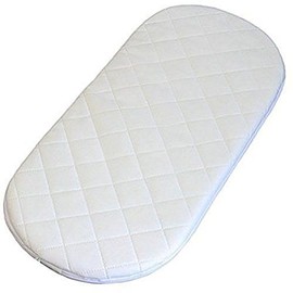 Mosses Oval Shaped Round Corners Soft Moses Basket/PRAM Quilted MATTRESSES (76 x 36 x 3 cm)