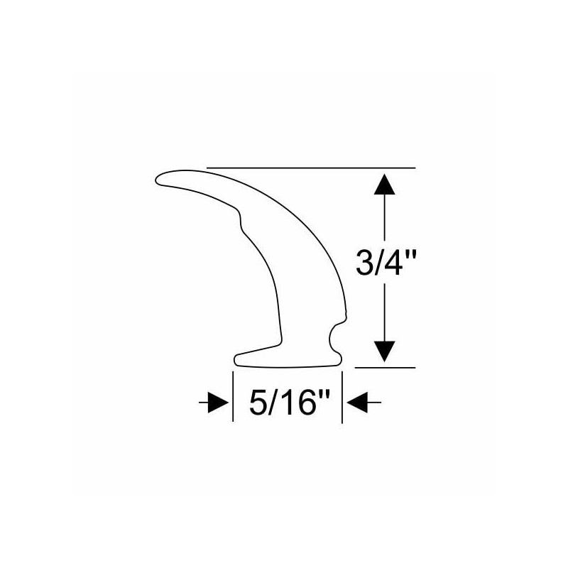 Steele Rubber Products 90-3592-256 RV White Window Edge Weatherstrip -