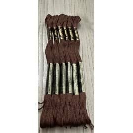DMC Dark Wood #838 DMC Mouline Special 25 Embroidery Floss 8M Lot of 6