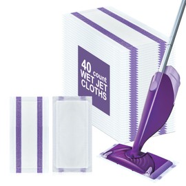 40 Count Disposable Wet Pads Refill for Swiffer Wet Jet Spray Mop,Wet Jet Pads for All Floor Types,Disposable Multi Surface Wet Jet Hardwood Floor Cleaner for swiffer Wet Pads Refill