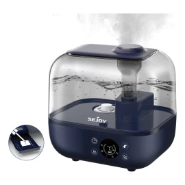 Sejoy JSQ-F50A1 5L Humidificadores Niebla Cálida Y Fría Para Dormitorio Y Habitación De Plantas Con Sensor De Humedad Integrado Aceite Esencial 127V Azul