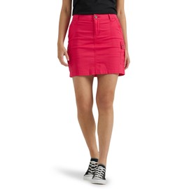 Lee Womens Ultra Lux Comfort with Flex-to-go Cargo Skort, Hot Magenta, 6