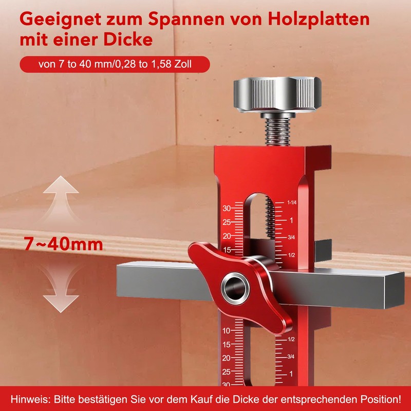 2-in-1 Adjustable Cabinet Door Mounting Aid: Robust and Easy Cabinet