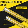 Farerkass 2 x Professional 5 m Tape Measure, Imperial and